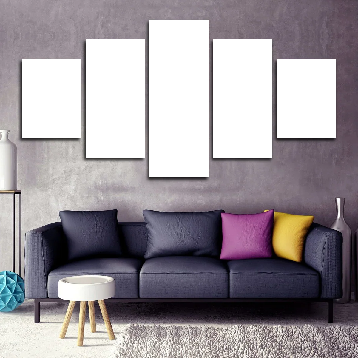 Custom 5 Panels Split Canvas Prints