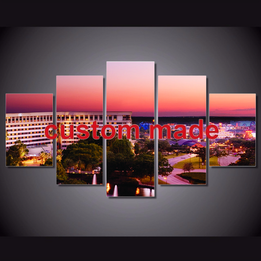 5 Pieces Canvas Custom Image